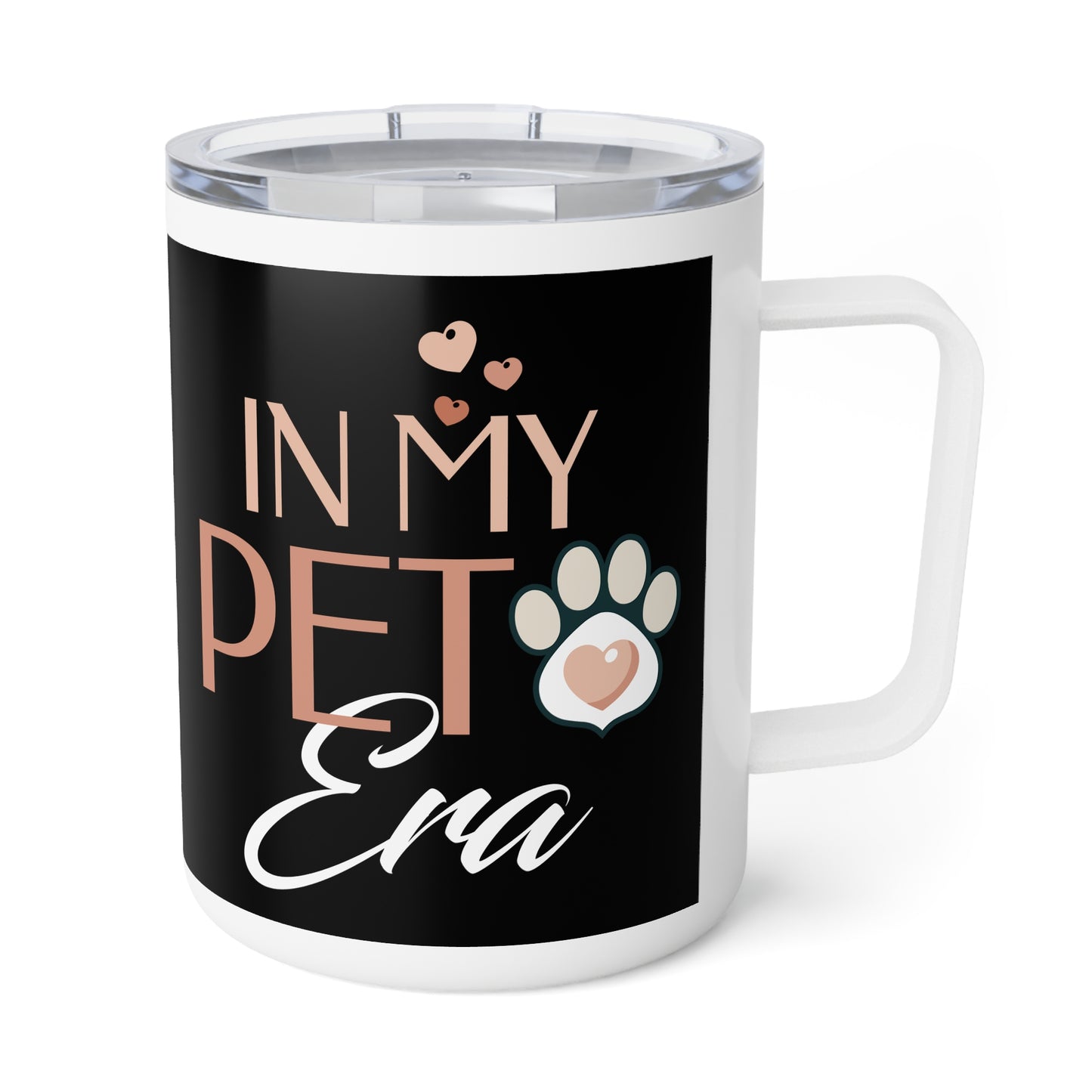 In My Pet Era Insulated Coffee Mug, Black