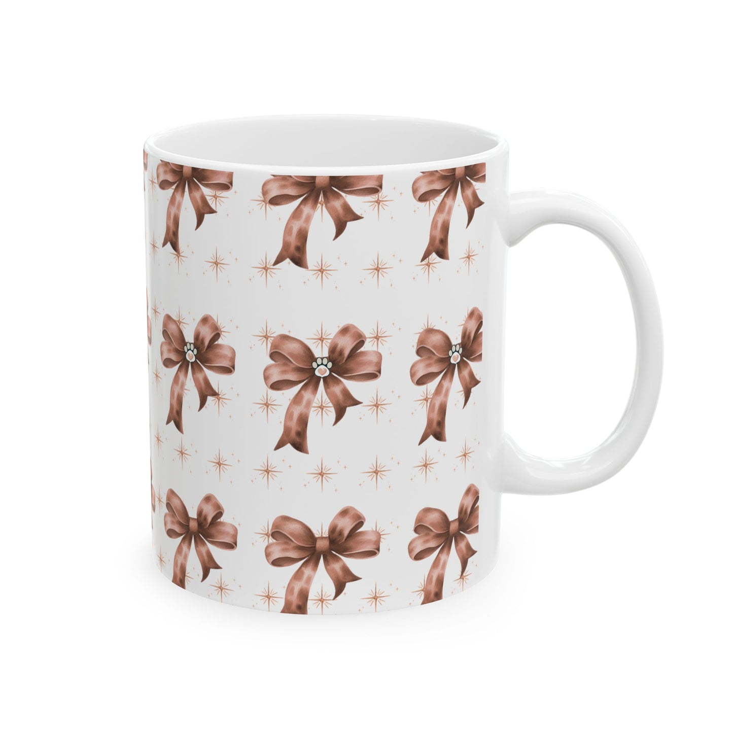 Cute Christmas Ceramic Mug for Dog, (11oz, 15oz)