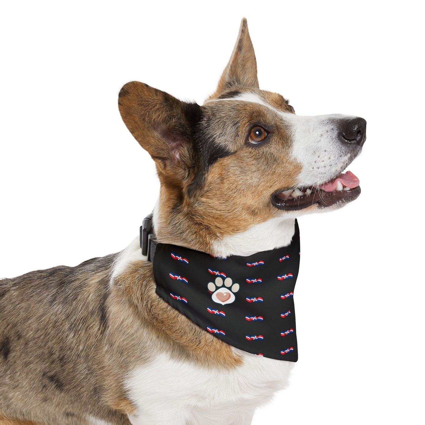Pet Bandana Collar Dominican Flag