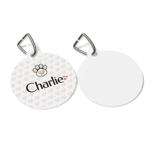 Customizable Pet Identification Tag