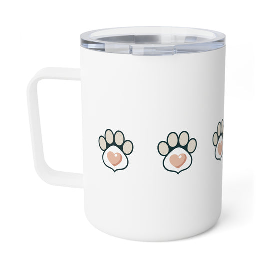 Paws White Insulated Coffee Mug