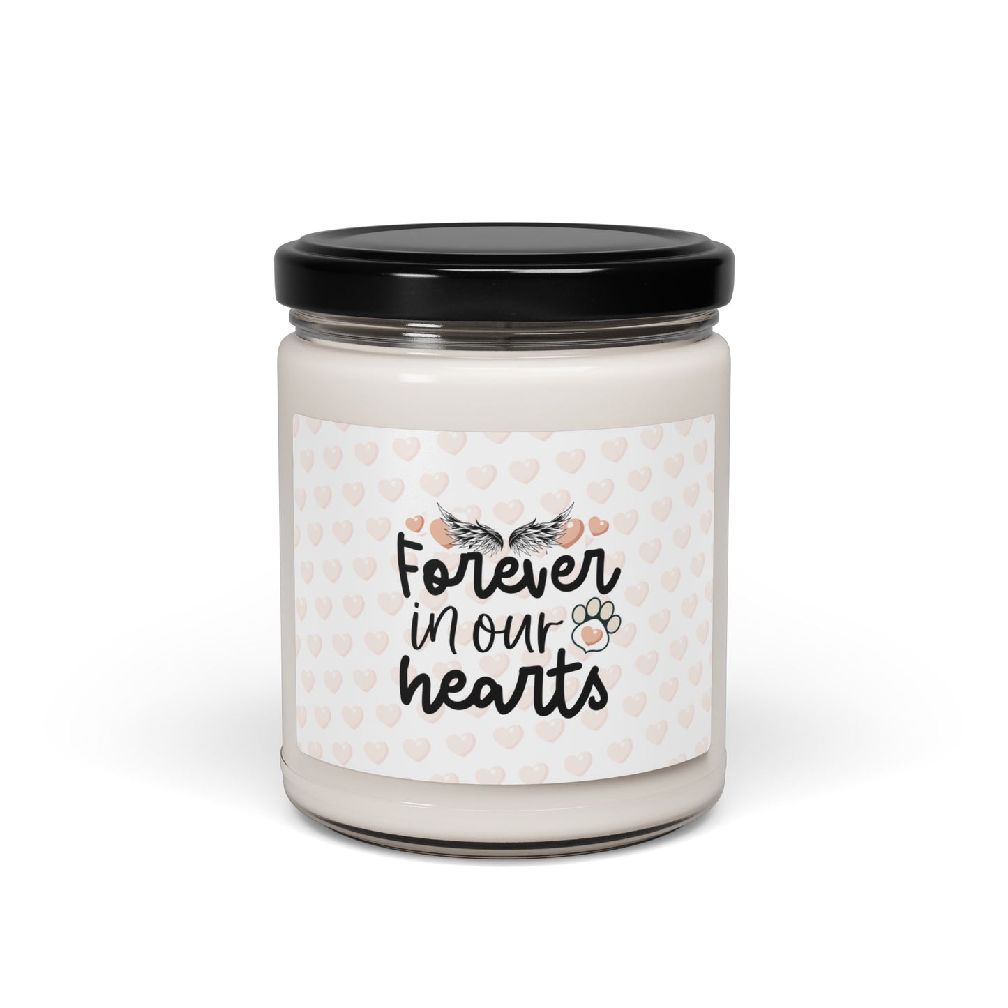 Vela de soja perfumada "Por siempre en nuestros corazones"