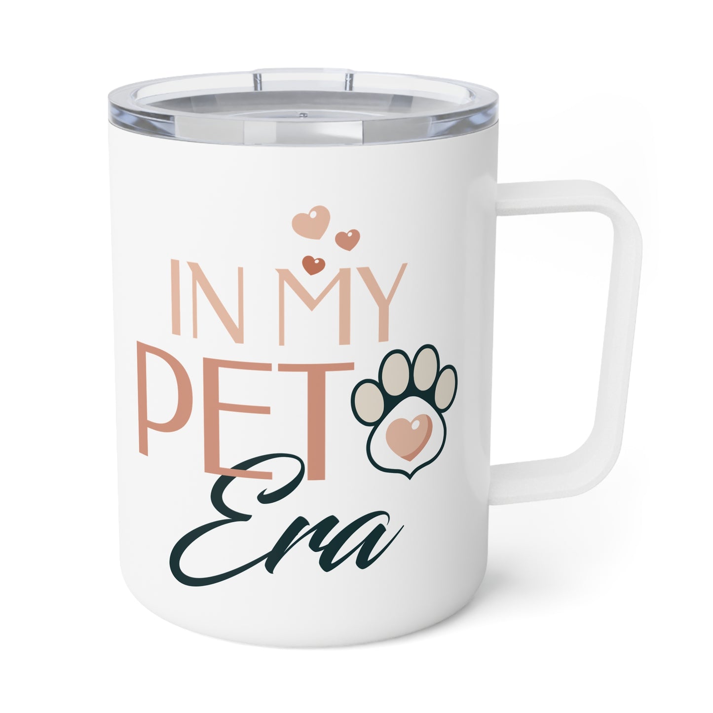 In My Pet Era Insulated Coffee Mug, White