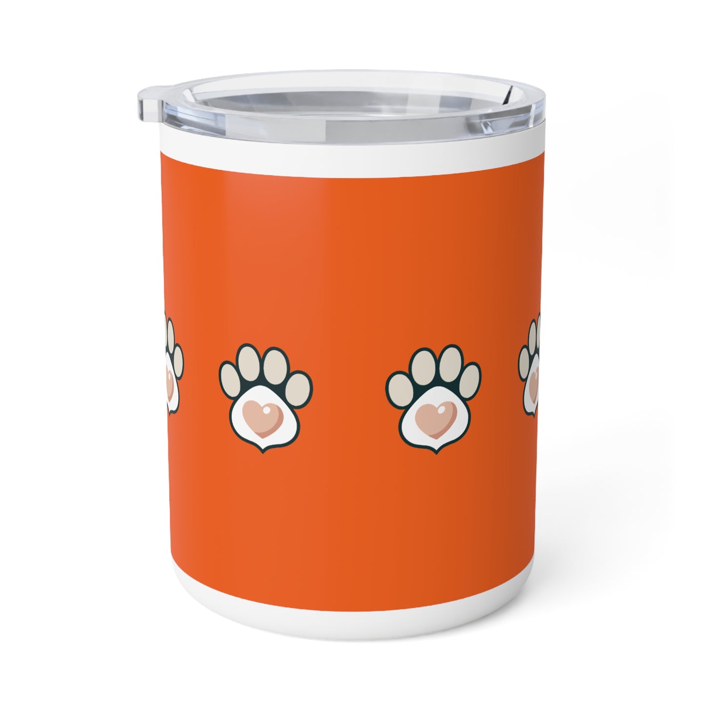 Paws Orange Insulated Coffee Mug