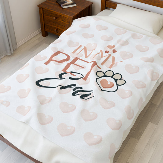 Pet Era Velveteen Plush Blanket