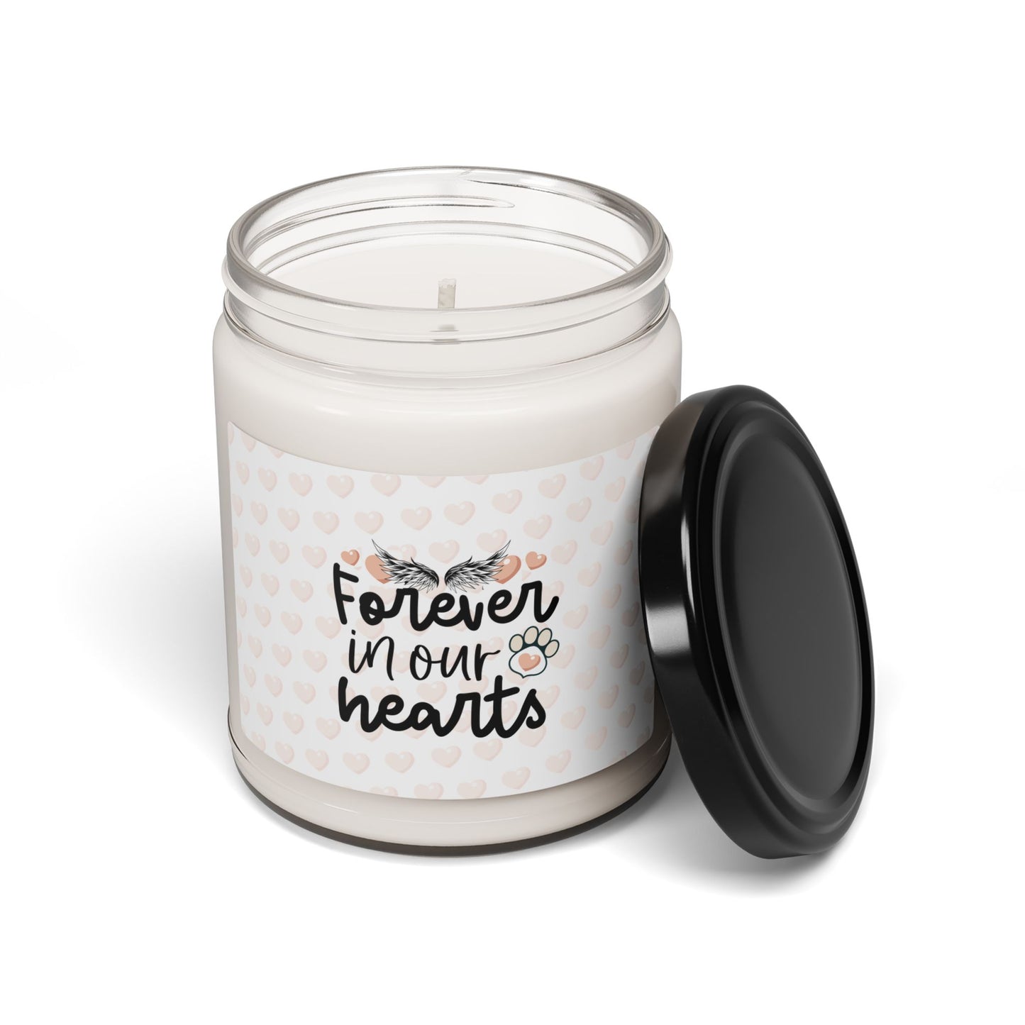 Vela de soja perfumada "Por siempre en nuestros corazones"
