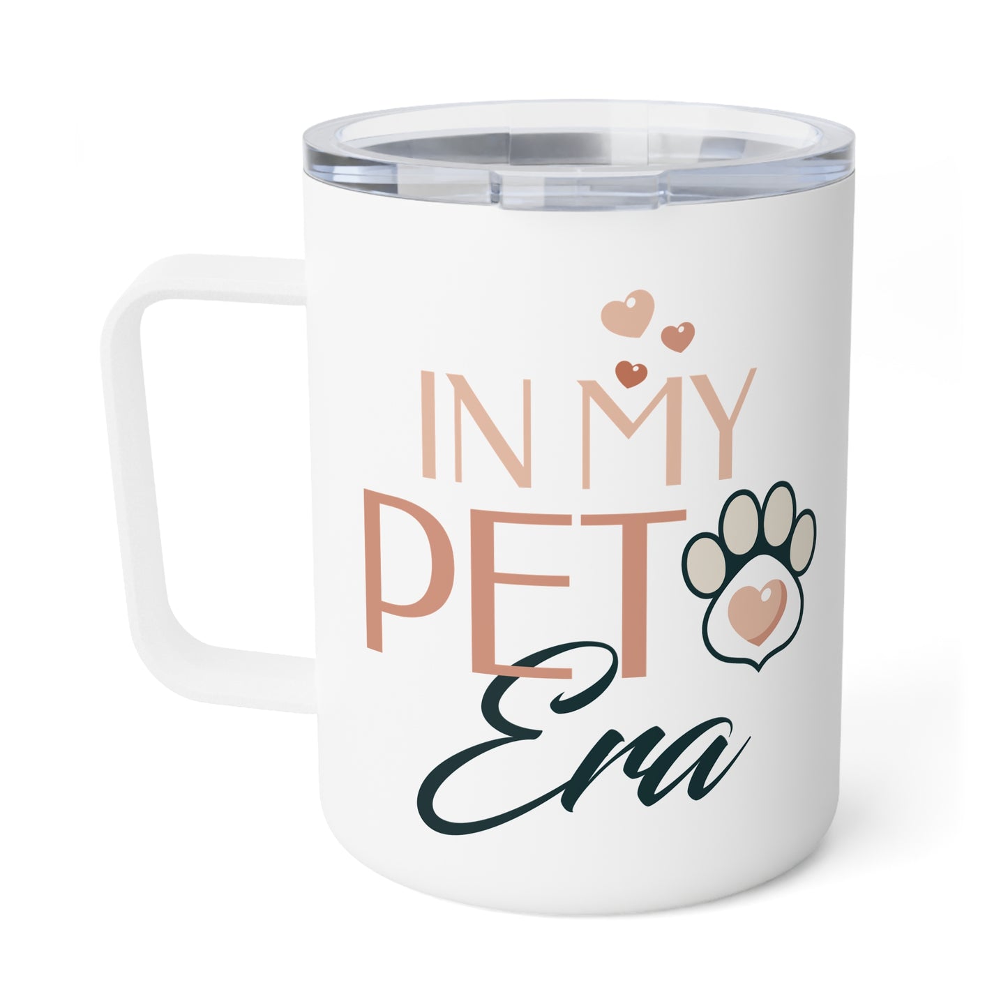 In My Pet Era Insulated Coffee Mug, White