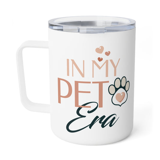 In My Pet Era Insulated Coffee Mug, White