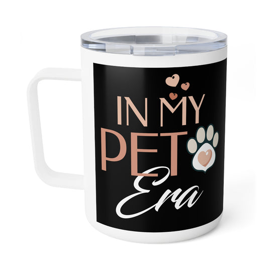 In My Pet Era Insulated Coffee Mug, Black